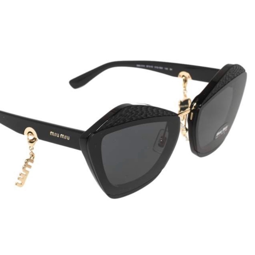 Miu Miu sunglasses with charms (black) RARE, like new!